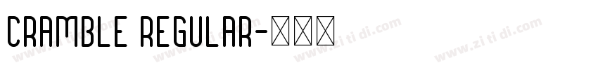 Cramble Regular字体转换